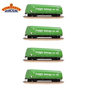 HRA Bogie Hopper DB Cargo Green ‘Freight belongs on rail.’ (FOUR P