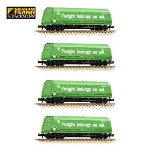 HRA Bogie Hopper DB Cargo Green ‘Freight belongs on rail.’ (FOUR P