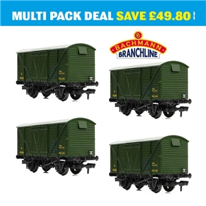 37-2024K4 BR 12T Ventilated Van Planked Sides WD Bronze Green 4 Pack