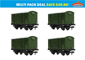 37-2024K4 BR 12T Ventilated Van Planked Sides WD Bronze Green 4 Pack