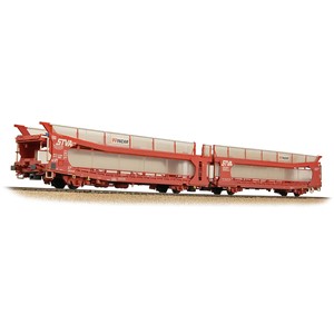 IPA Twin Double Deck Car Transporter STVA Red [W]