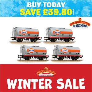 BR 45T TTA Tank Wagon 'Gulf' Grey & Orange (4PK)