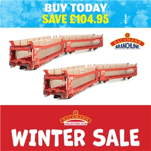 IPA Twin Double Deck Car Transporter STVA Red Weathered  (2PK)