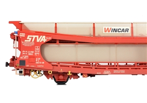 IPA Twin Double Deck Car Transporter STVA Red [W]