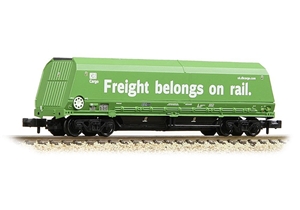 HRA Bogie Hopper DB Cargo Green ‘Freight belongs on rail.’ (4PK)