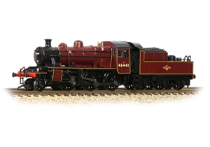 LMS Ivatt 2MT 46441 in BR Lined Maroon (Late Crest)