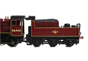 LMS Ivatt 2MT 46441 in BR Lined Maroon (Late Crest)